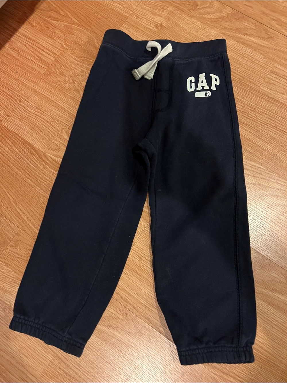 GAP Navy Sweatpants with Cream Drawcord